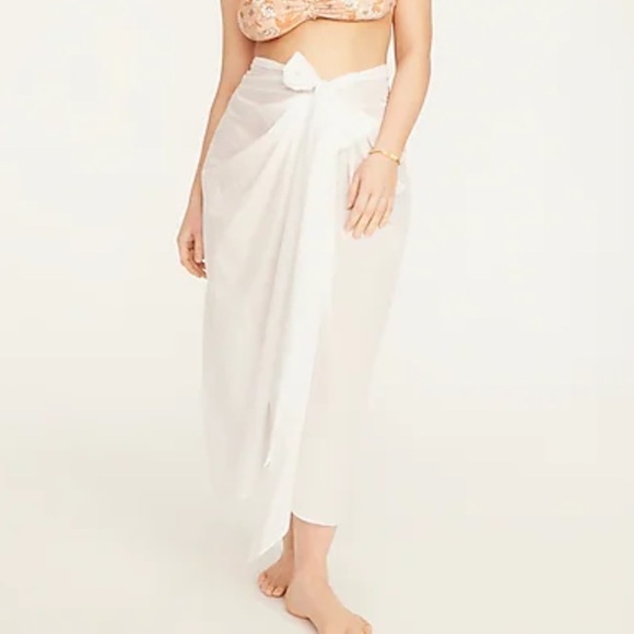 J crew convertible beach sarong in white - Picture 1 of 3